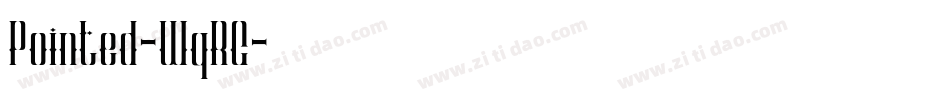 Pointed-WqRG字体转换