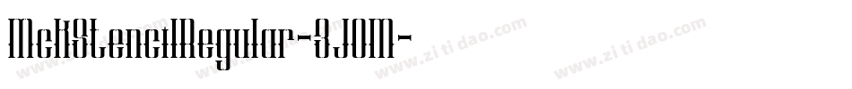 MckStencilRegular-3JOM字体转换