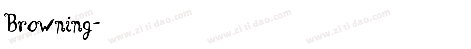 Browning字体转换