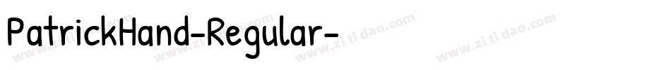 PatrickHand-Regular字体转换