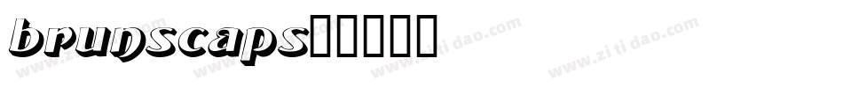brunscaps字体转换