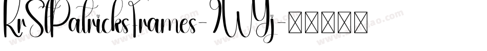 KrStPatricksFrames-9WYj字体转换
