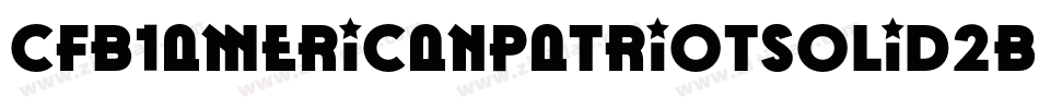Cfb1AmericanPatriotSolid2Bold-xKL0字体转换