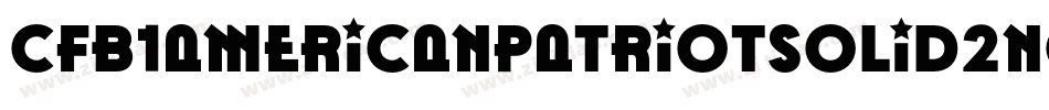 Cfb1AmericanPatriotSolid2Normal-wB86字体转换