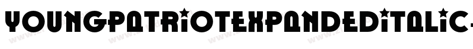 YoungPatriotExpandedItalic-MVY2n字体转换