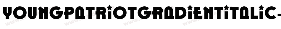 YoungPatriotGradientItalic-2O7je字体转换