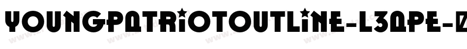 YoungPatriotOutline-L3aPE字体转换