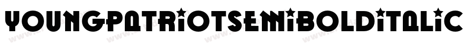 YoungPatriotSemiBoldItalic-owB0o字体转换