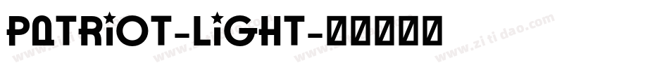 Patriot-Light字体转换