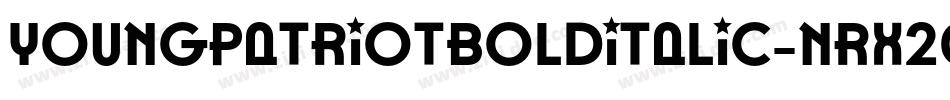 YoungPatriotBoldItalic-nRx20字体转换