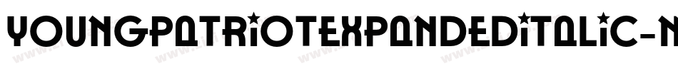 YoungPatriotExpandedItalic-MVY2n字体转换