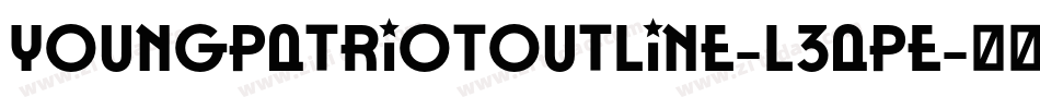 YoungPatriotOutline-L3aPE字体转换