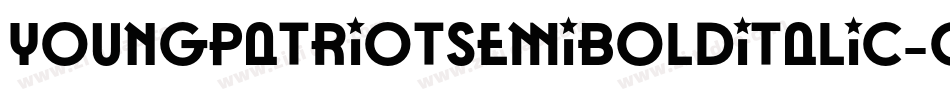 YoungPatriotSemiBoldItalic-owB0o字体转换