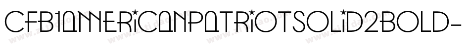 Cfb1AmericanPatriotSolid2Bold-xKL0字体转换
