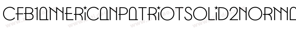 Cfb1AmericanPatriotSolid2Normal-D6Lm字体转换