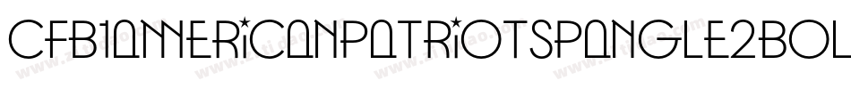 Cfb1AmericanPatriotSpangle2Bold-q1ol字体转换