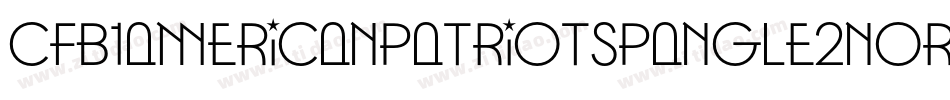 Cfb1AmericanPatriotSpangle2Normal-J8J7字体转换