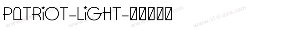 Patriot-Light字体转换