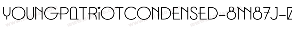 YoungPatriotCondensed-8M87J字体转换