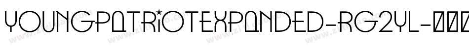 YoungPatriotExpanded-rg2yL字体转换