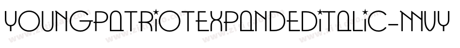 YoungPatriotExpandedItalic-MVY2n字体转换
