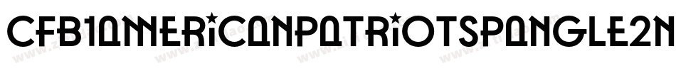 Cfb1AmericanPatriotSpangle2Normal-J8J7字体转换