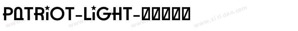 Patriot-Light字体转换