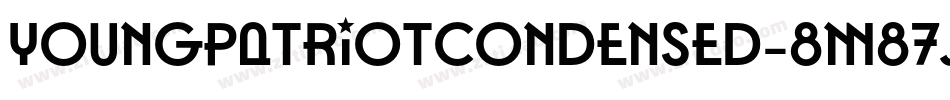 YoungPatriotCondensed-8M87J字体转换