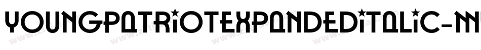 YoungPatriotExpandedItalic-MVY2n字体转换