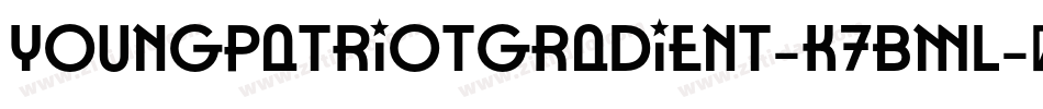 YoungPatriotGradient-K7BMl字体转换