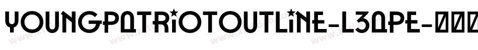 YoungPatriotOutline-L3aPE字体转换