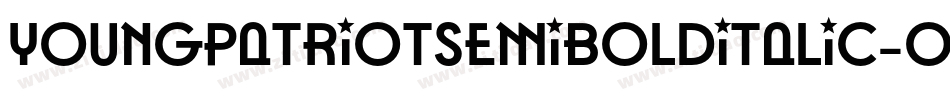 YoungPatriotSemiBoldItalic-owB0o字体转换