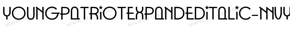 YoungPatriotExpandedItalic-MVY2n字体转换