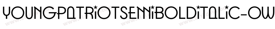 YoungPatriotSemiBoldItalic-owB0o字体转换