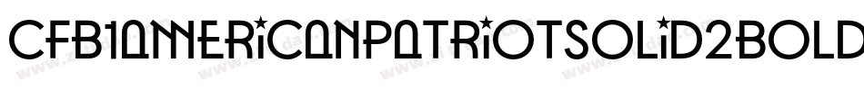 Cfb1AmericanPatriotSolid2Bold-xKL0字体转换