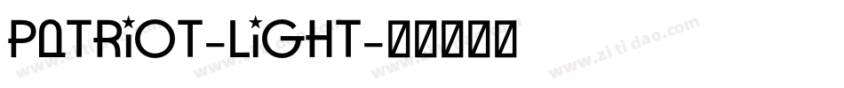 Patriot-Light字体转换