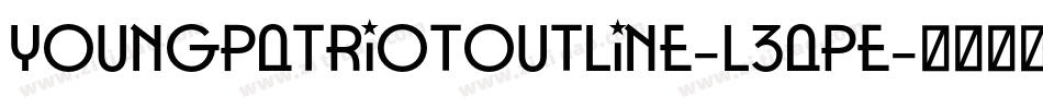 YoungPatriotOutline-L3aPE字体转换