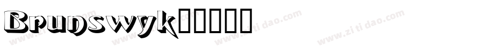 Brunswyk字体转换