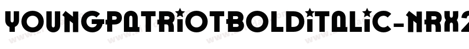 YoungPatriotBoldItalic-nRx20字体转换