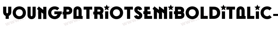 YoungPatriotSemiBoldItalic-owB0o字体转换