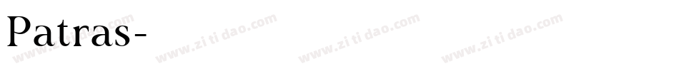 Patras字体转换