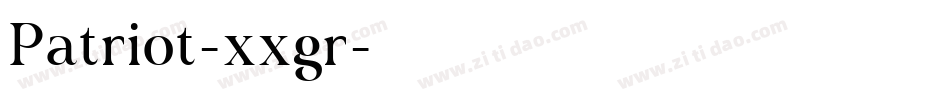 Patriot-xxgr字体转换