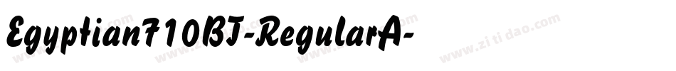 Egyptian710BT-RegularA字体转换
