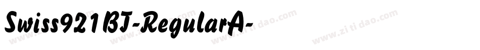 Swiss921BT-RegularA字体转换