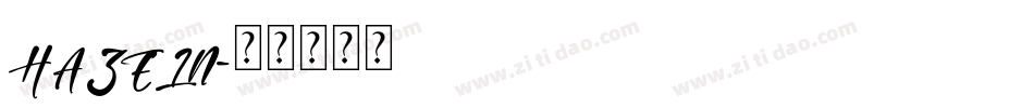 HAZELN字体转换