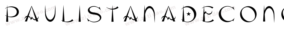 PaulistanaDecoNormal-G4dg字体转换 PaulistanaDecoNormal-G4dg字体转换