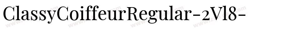 ClassyCoiffeurRegular-2Vl8字体转换