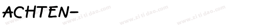 Achten字体转换