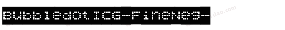 BubbledotICG-FineNeg字体转换