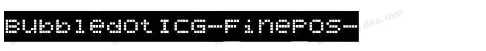 BubbledotICG-FinePos字体转换